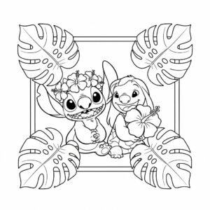 Lilo und Stitch Ausmalbild