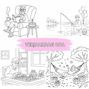 Happy Birthday Grandpa Coloring Pages