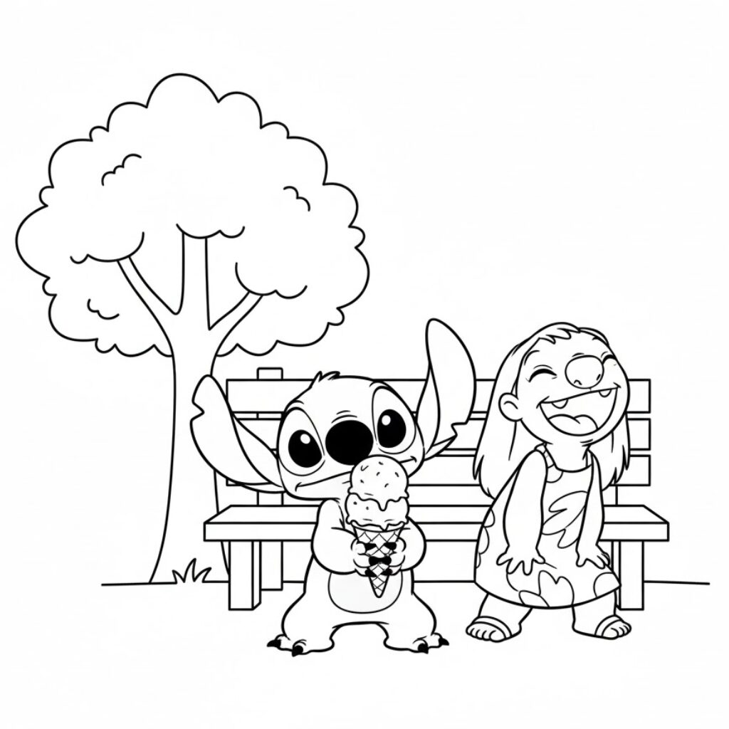kleurplaten lilo en stitch