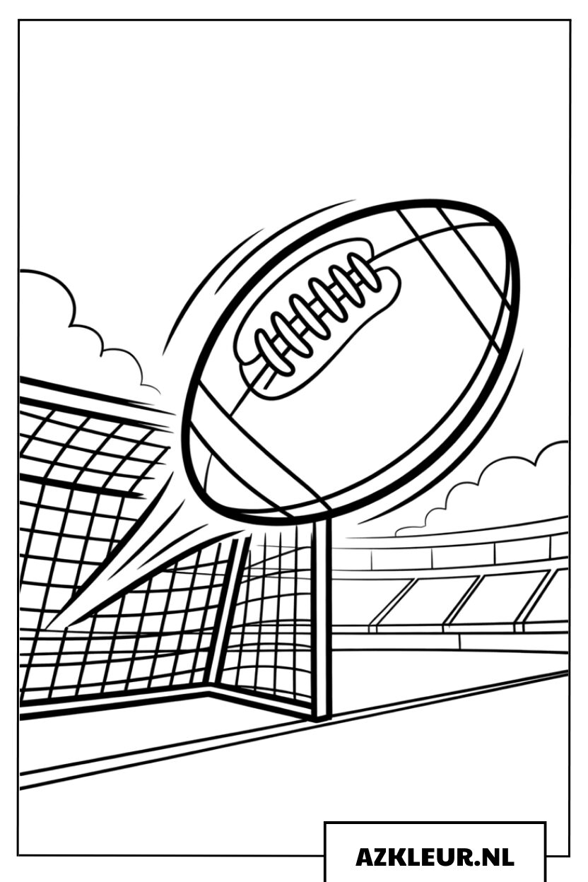 Doelpunt in het Voetbalnet