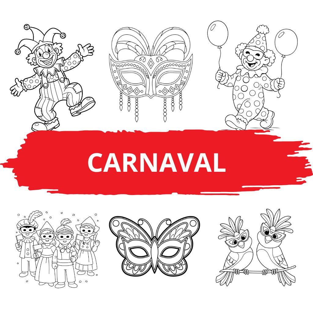 Kleurplaat Carnaval ft - AZkleur