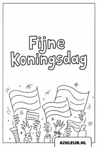 Kleurplaat Welkom Koningsdag