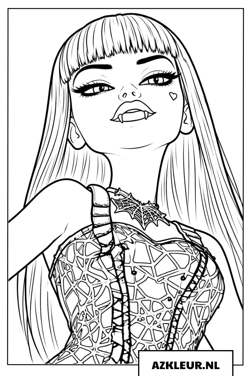Monster High kleurplaat van Cleo de Nile