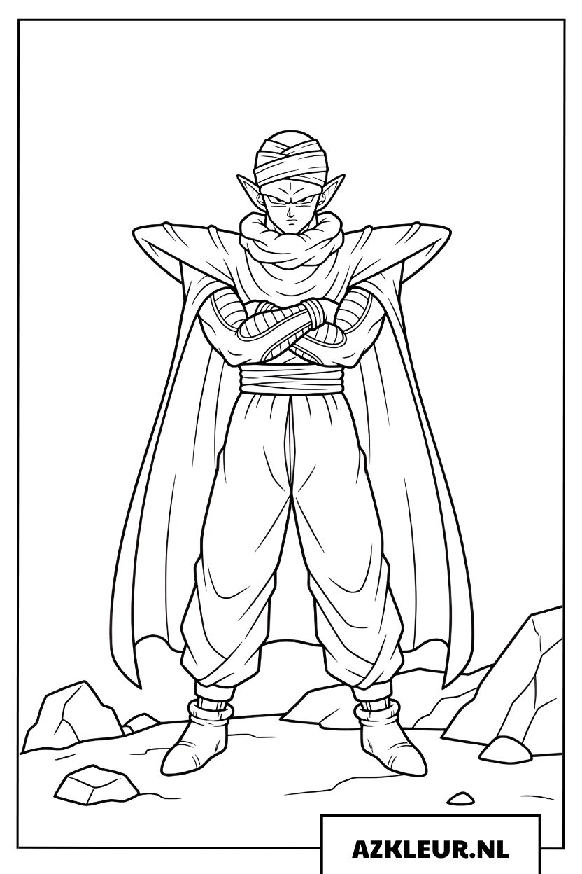 Piccolo Dragon Ball Z kleurplaat