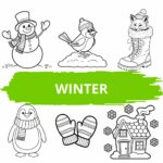 kleurplaat winter ft