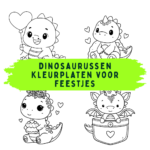 Dinosaurussen Kleurplaten voor Feestjes ft
