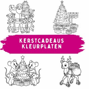 Kerstcadeaus Kleurplaten: Gratis Printbare Feestelijke Kleurplaten