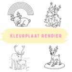 Kleurplaat Rendier