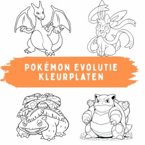 Pokémon Evolutie Kleurplaten