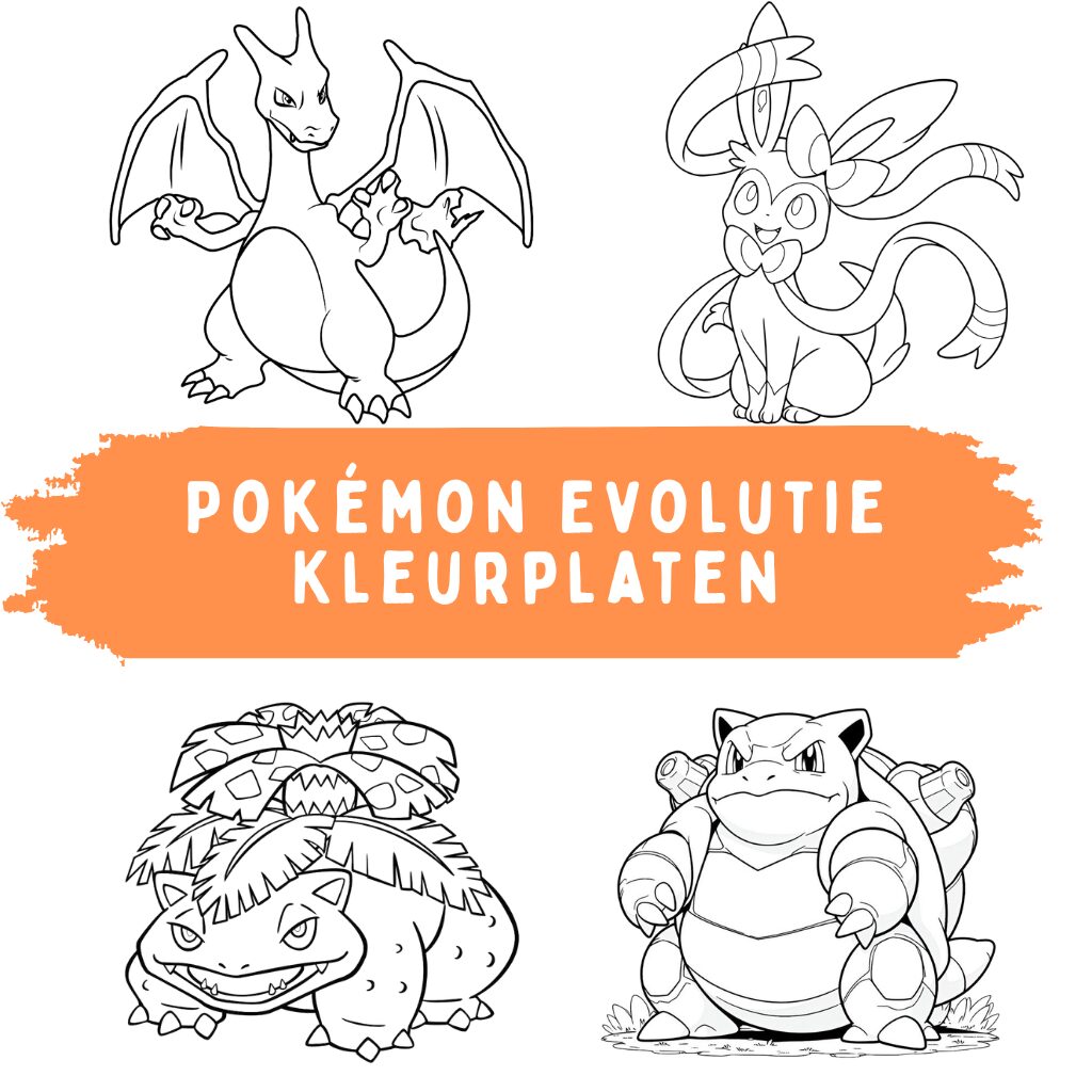 Pokémon Evolutie Kleurplaten ft
