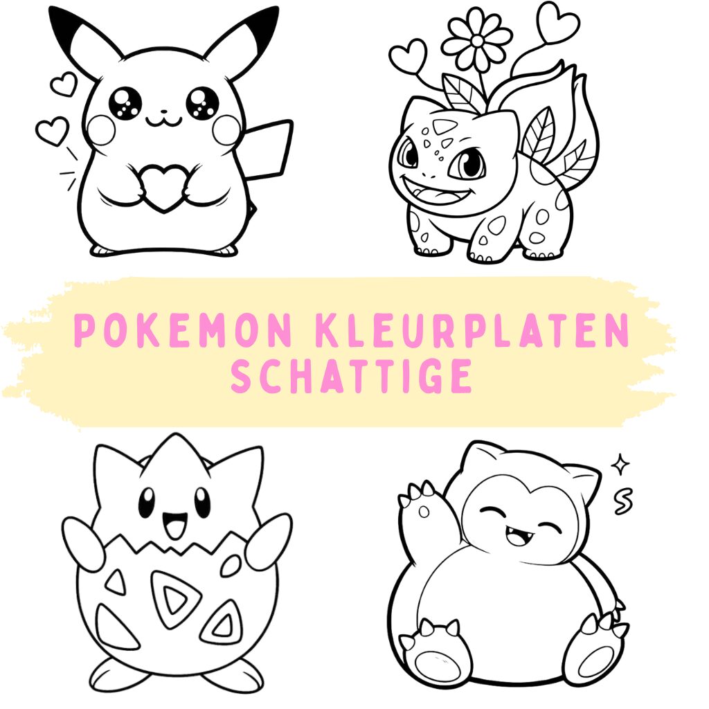 Pokemon Kleurplaten Schattige ft