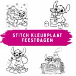 Stitch Kleurplaat Feestdagen