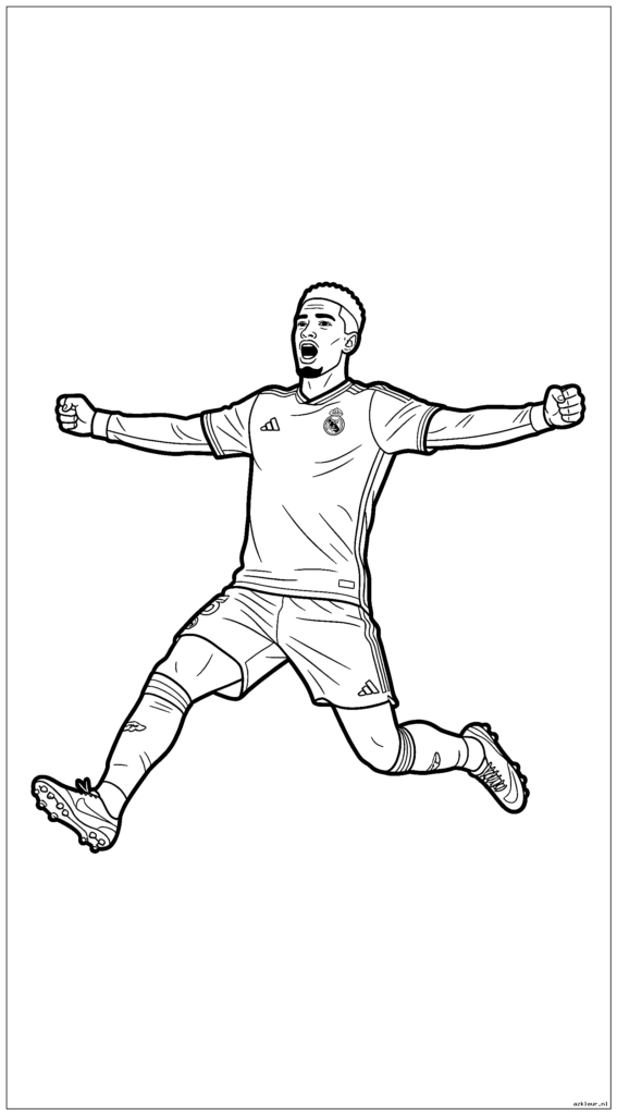 Jude Bellingham maakt een glijdend feest