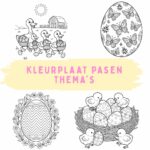 kleurplaat pasen thema’s