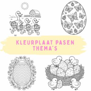 kleurplaat pasen thema’s: 60+ Gratis Printbare Paasthema’s om te Kleuren