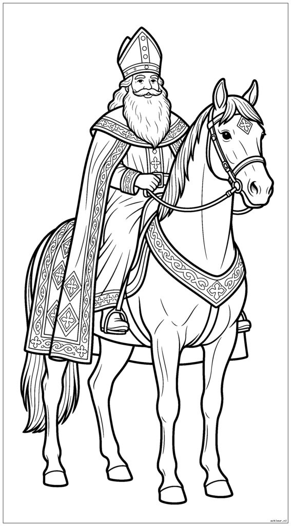 Sinterklaas rijdt op Amerigo het paard